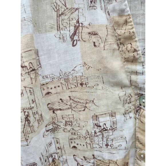 C&C California Womens 100% Linen Button-Up Shirt - Picture 2 of 7